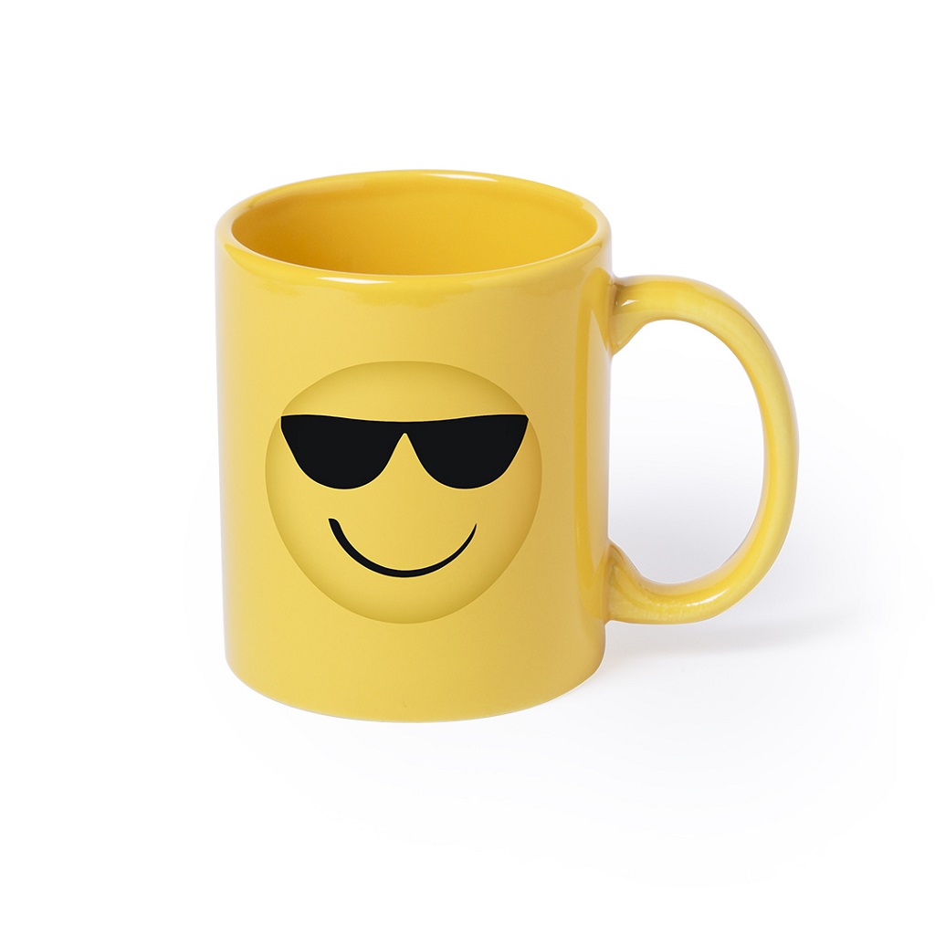 [DWMK 105] 370ml Ceramic Mug With Fun Emoji Designs – Sunglass
