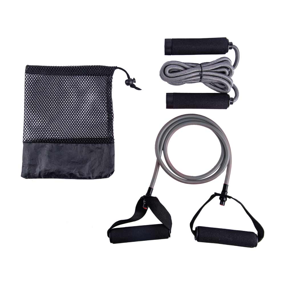 [GSWN 522] DASSEL Exercise Kit – Set of Skipping Rope & Resistance Tube