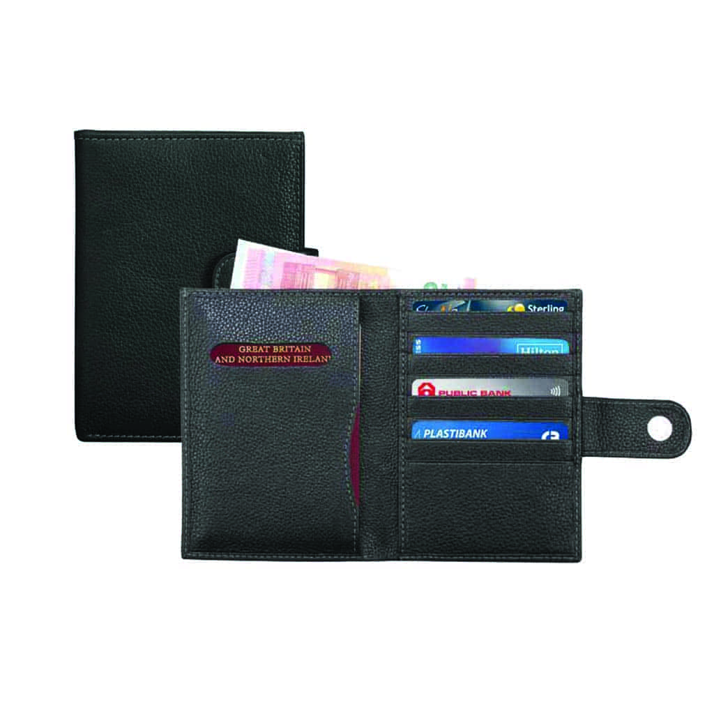 [LASN 667 Bio] BARI – SANTHOME Genuine Leather Passport Cover (Anti-microbial)