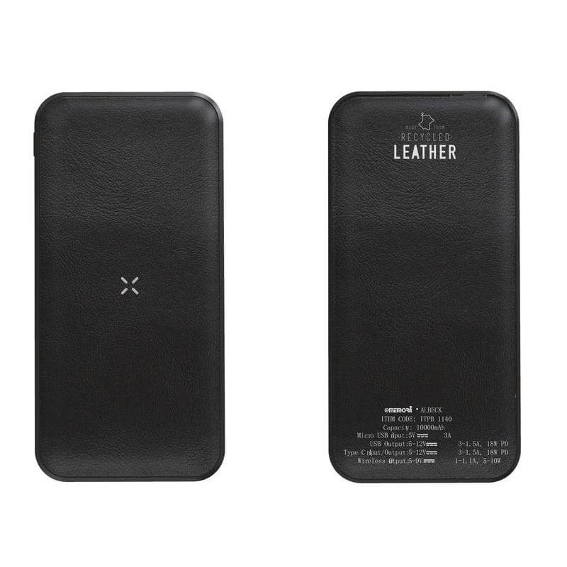 ALBECK – Recycled Leather 10000mAh PD Powerbank – Black-Black (4)