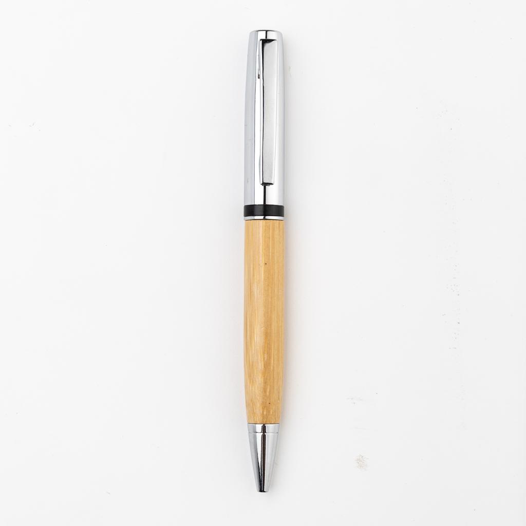 ATCA – eco-neutral Metal Pen with Bamboo Barrel – Natural (2)