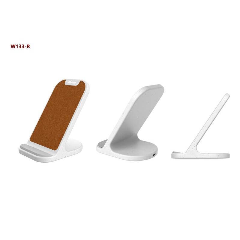 BASEL – @memorii Recycled 10W Wireless Charger Phone Stand – White (2)