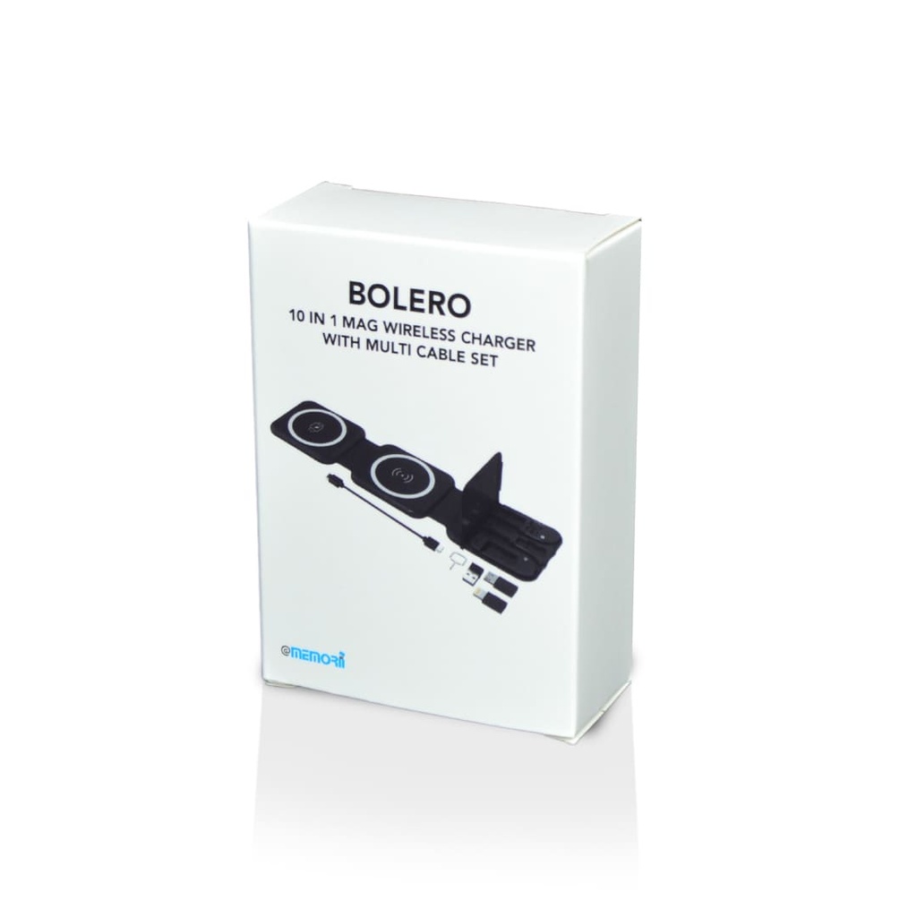 BOLERO – @memorii 2 in 1 Wireless Charger with Multi Cable Set – Black (10)