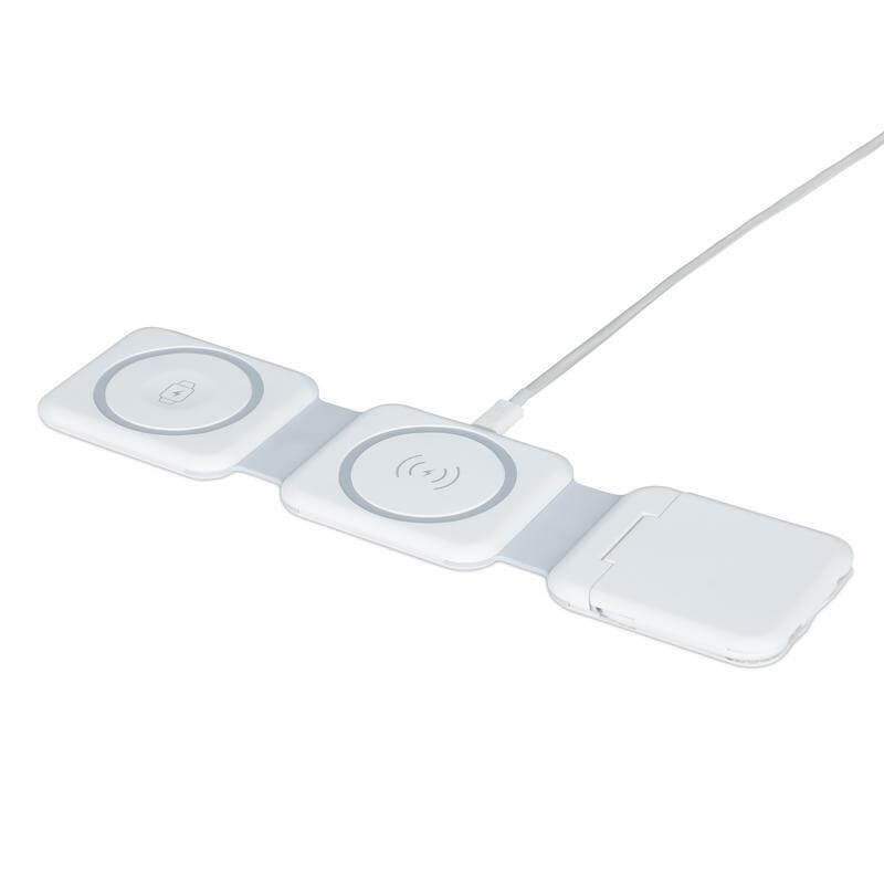 BOLERO – @memorii 2 in 1 Wireless Charger with Multi Cable Set – White (2)