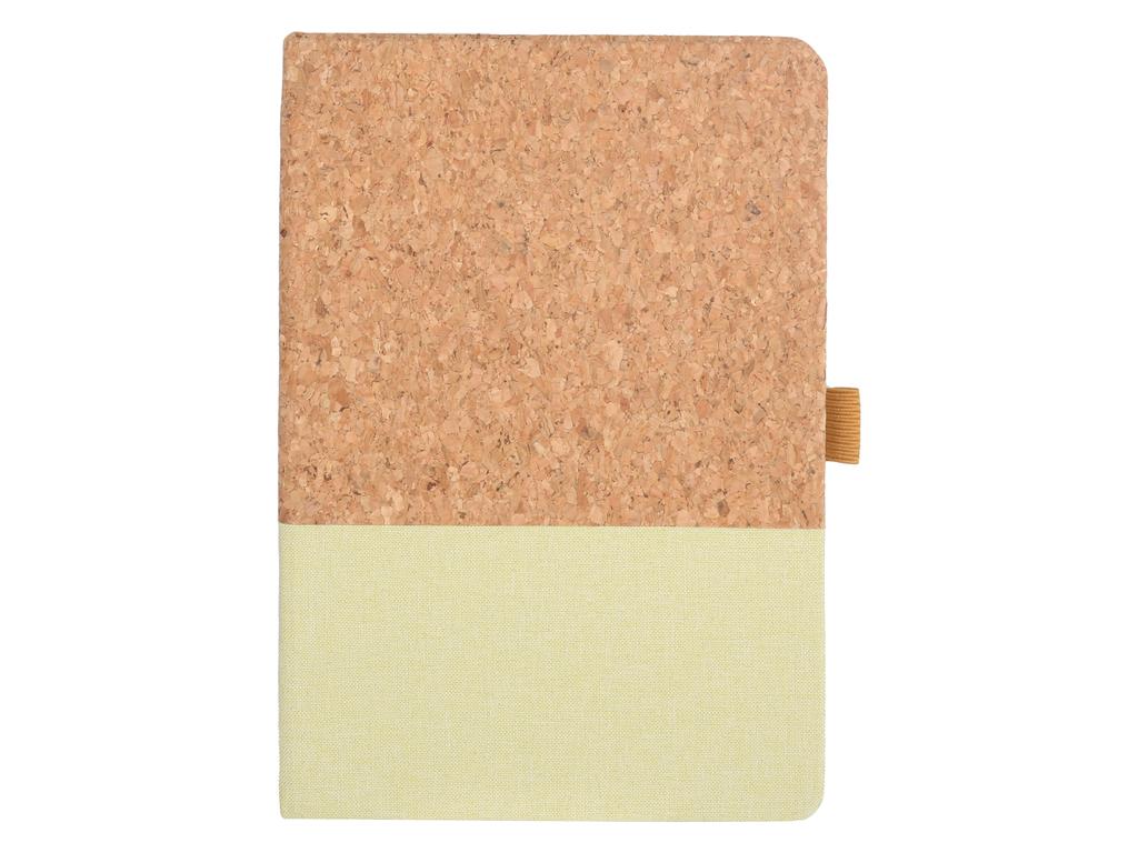 BORSA – eco-neutral A5 Cork Fabric Hard Cover Notebook and Pen Set – Green (1)