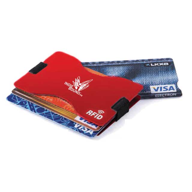Card Holder With RFID Blocking Technology – Red