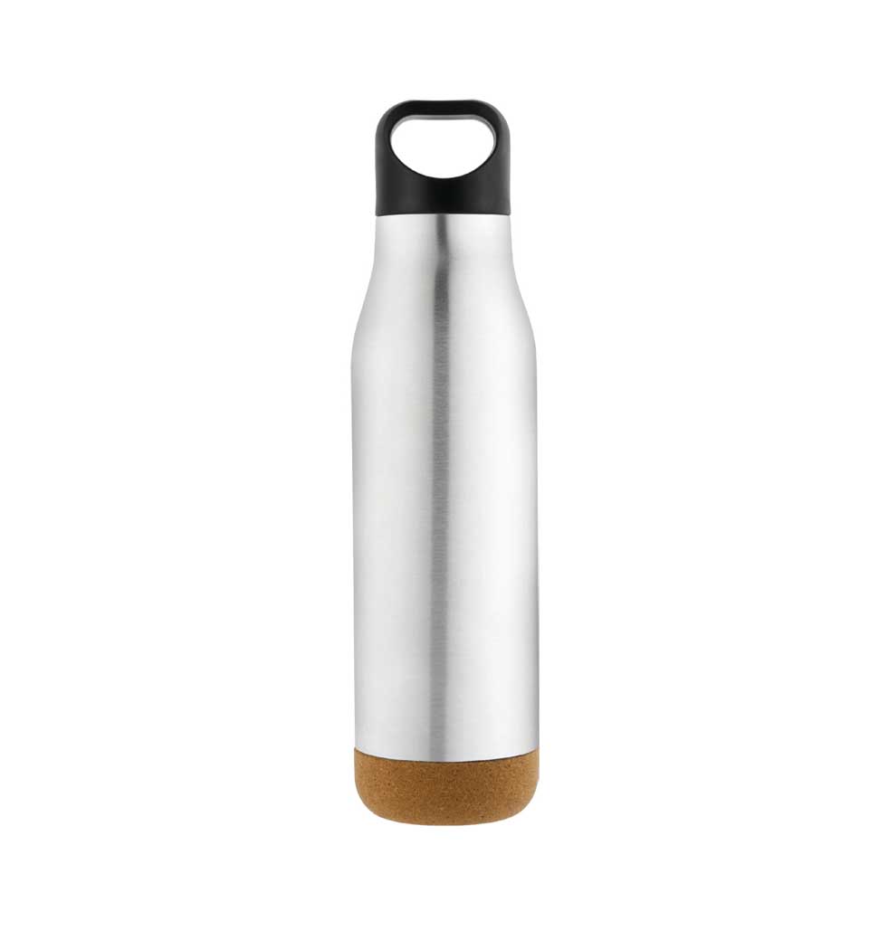 [DWGL 3110] CREIL – Giftology Insulated Water Bottle with Cork Base – Steel