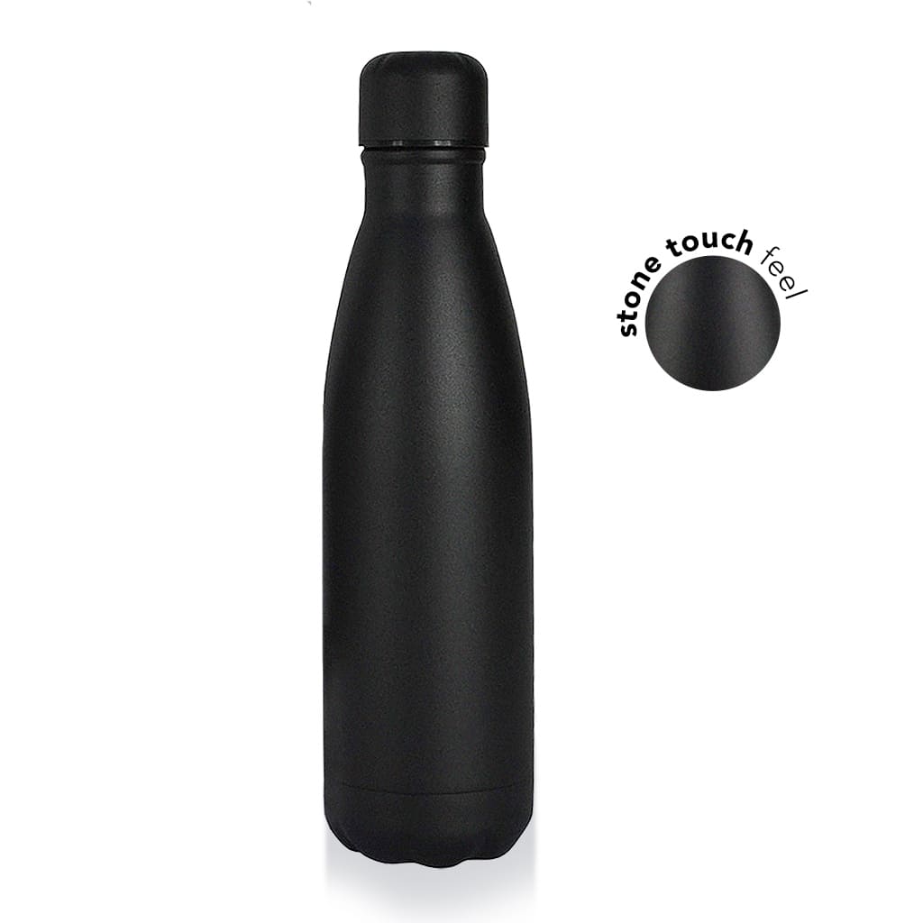 [DWGL 3129] RONDA – Stone Touch Insulated Water Bottle – Black