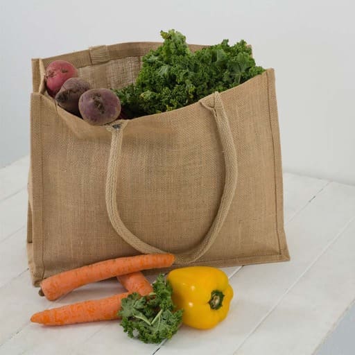 Eco-neutral Jute Shopping Bag – Horizontal – Natural