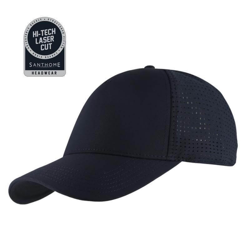 [HWSN 512] ACE – Santhome 5 Panel DryNCool® Sports Cap – Navy Blue