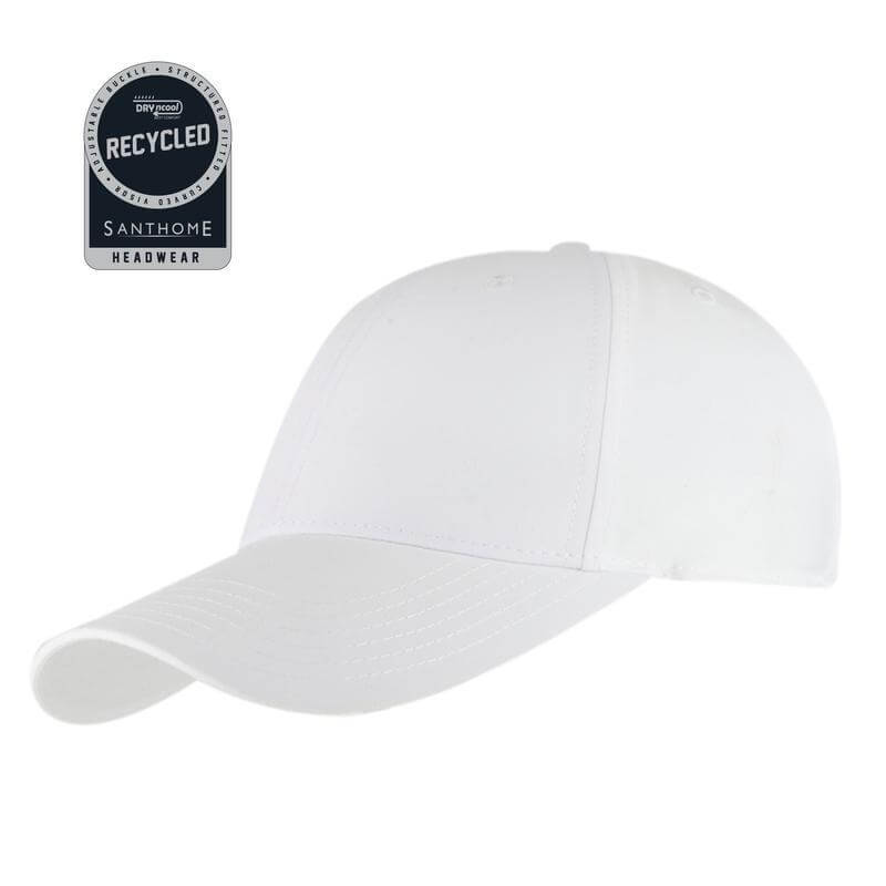 [HWSN 517] ULTRA – Santhome RPET 6 Panel DryNCool® Sport Cap – White