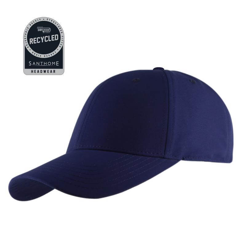 [HWSN 518] ULTRA – Santhome RPET 6 Panel DryNCool® Sport Cap – Navy Blue