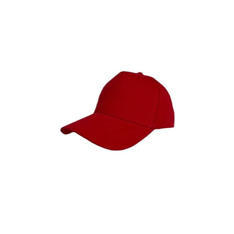 [HWSN 527] NARVA – 5 Panel Heavy Brushed Cotton Cap – Red