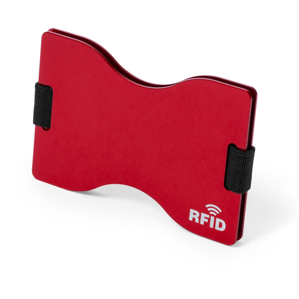 [ITMK 115] Card Holder With RFID Blocking Technology – Red