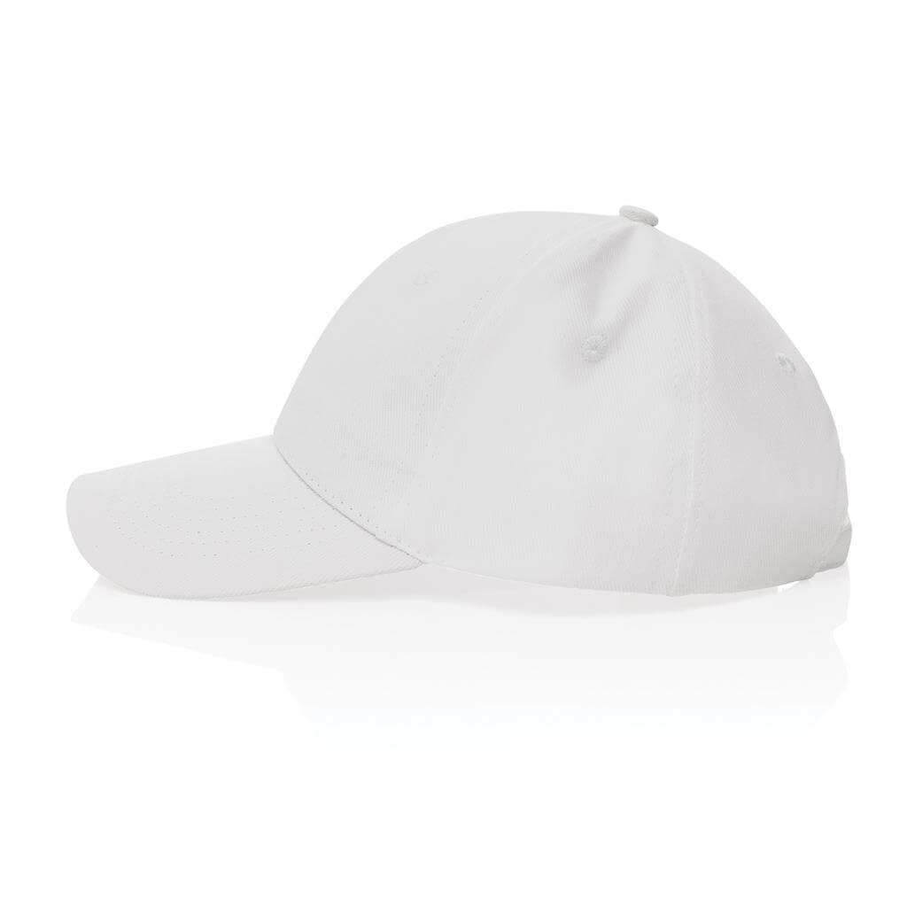 Impact AWARE™ 6 Panel 280gr Recycled Cotton Cap – White (1)