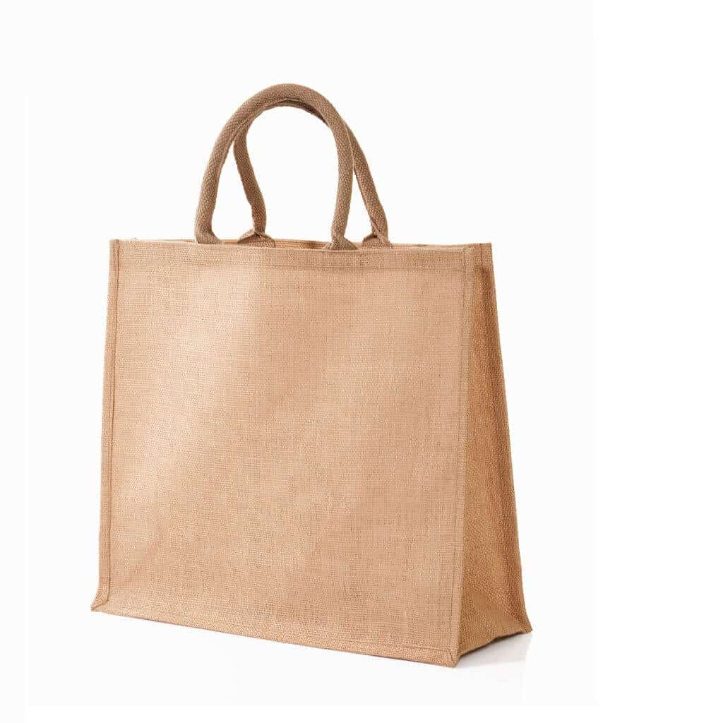 [JT 201-Natural] Eco-neutral Jute Shopping Bag – Horizontal – Natural