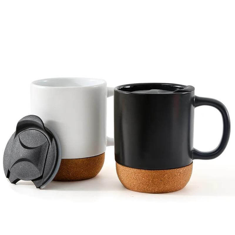 LUCCA – Giftology Ceramic Mug with Cork and Lid – Black (2)