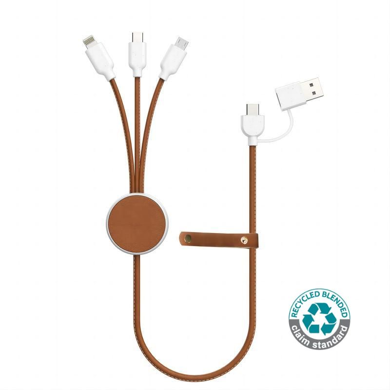 [MTST 1162] KOPER – @memorii Recycled 6-in-1 Charging Cable – White