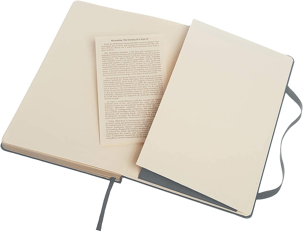 Moleskine Classic Hard Cover Large Ruled Notebook – Slate Grey (4)