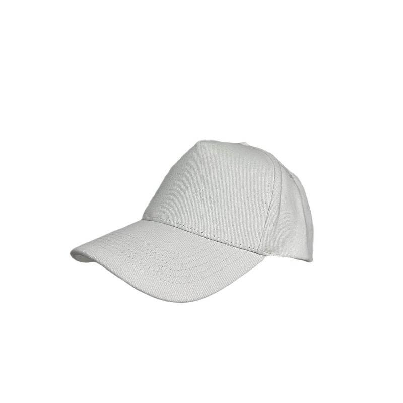 NARVA – Santhome 5 Panel Heavy Brushed Cotton Cap – White