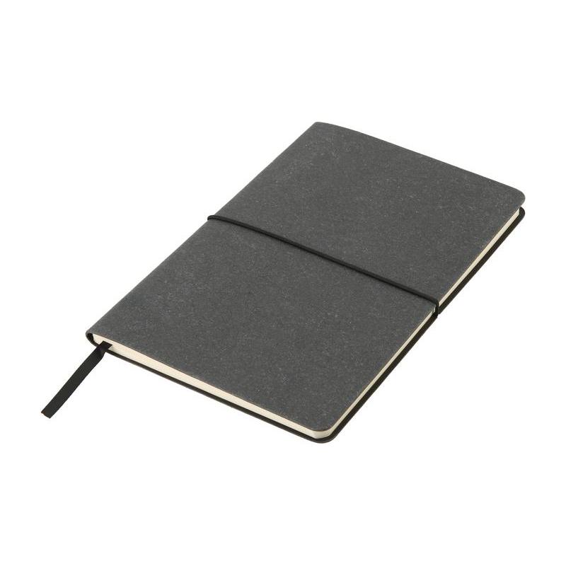[NBEN 5163] KOTEL – eco-neutral A5 Recycled Leather Soft Cover Notebook – Black