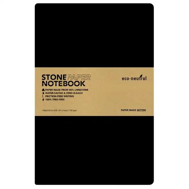 NBEN-5200-NEYA-eco-neutral-Stone-Paper-Tree-Free-Notebook-Black