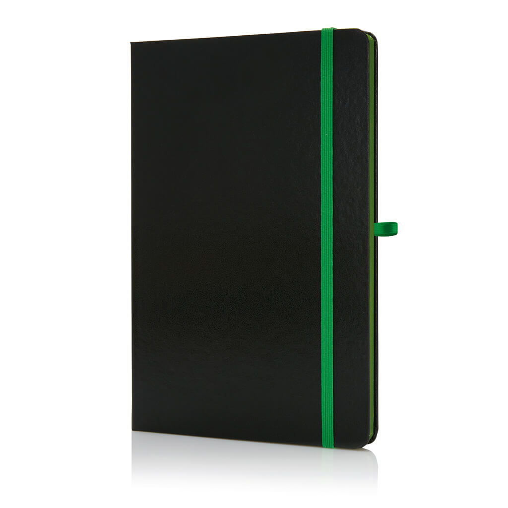 [NBSN 108] SUKH – SANTHOME A5 Hardcover Ruled Notebook Black-Green