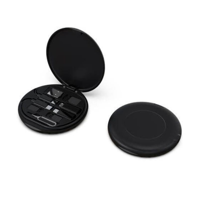 OSLO – @memorii Recycled 15W Wireless Charger Multi – Cable Set – Black