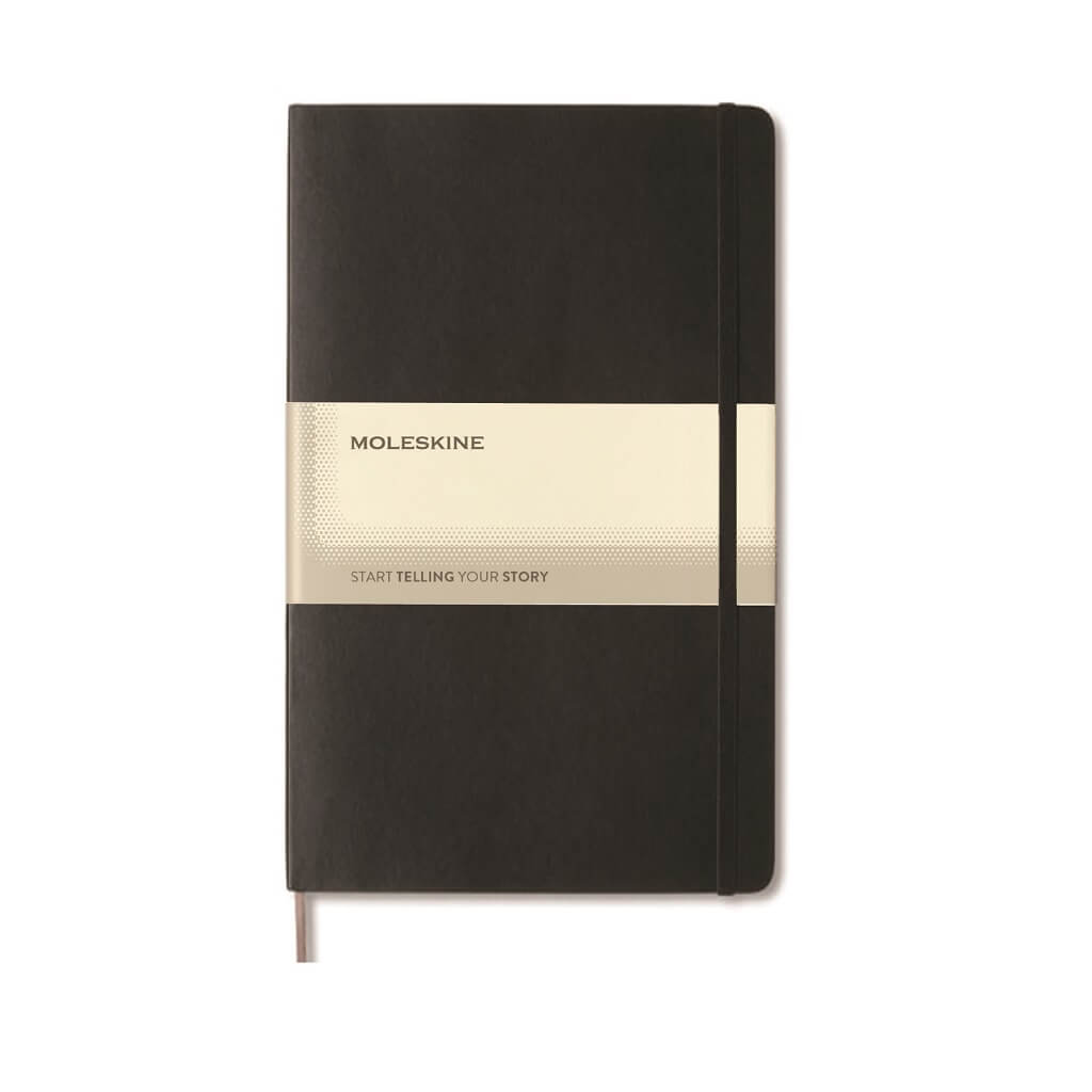 [OWMOL 304] Moleskine Classic Large Ruled Hard Cover Notebook – Black