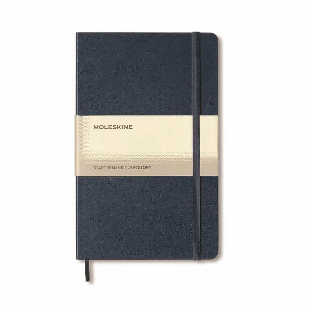 [OWMOL 306] Moleskine Classic Large Ruled Hard Cover Notebook – Navy Blue