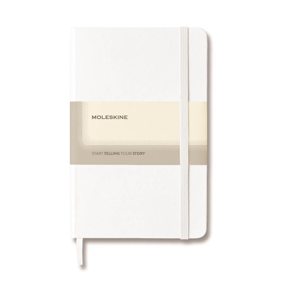 [OWMOL 307] Moleskine Classic Large Ruled Hard Cover Notebook – White