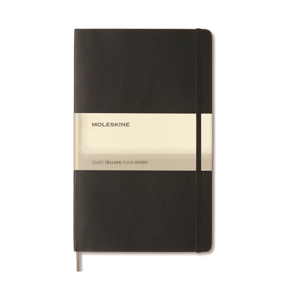 [OWMOL 309] Moleskine Large Notebook – Hard Cover – Plain – Black