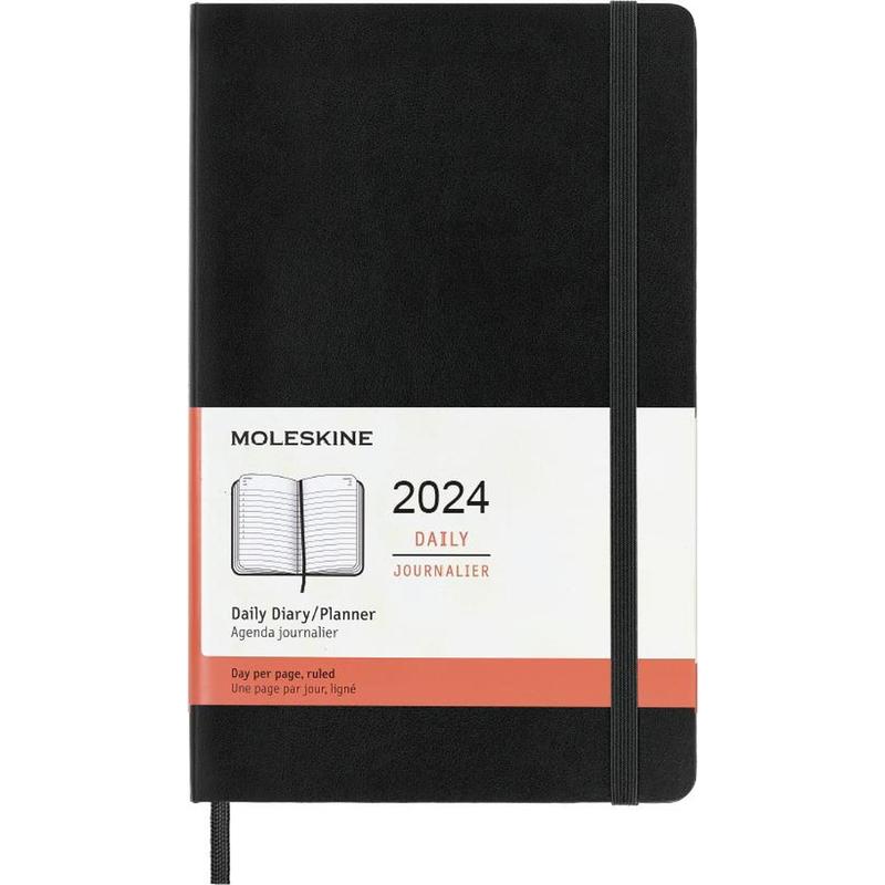 [OWMOL 5202] Moleskine 2024 Daily 12M Planner – Soft Cover – Large