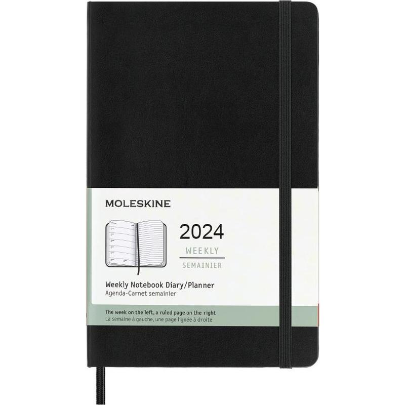 [OWMOL 5203] Moleskine 2024 Weekly 12M Planner – Soft Cover – Large