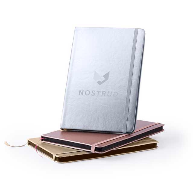 PU A5 Notepad In Metallic Silver Color (1)
