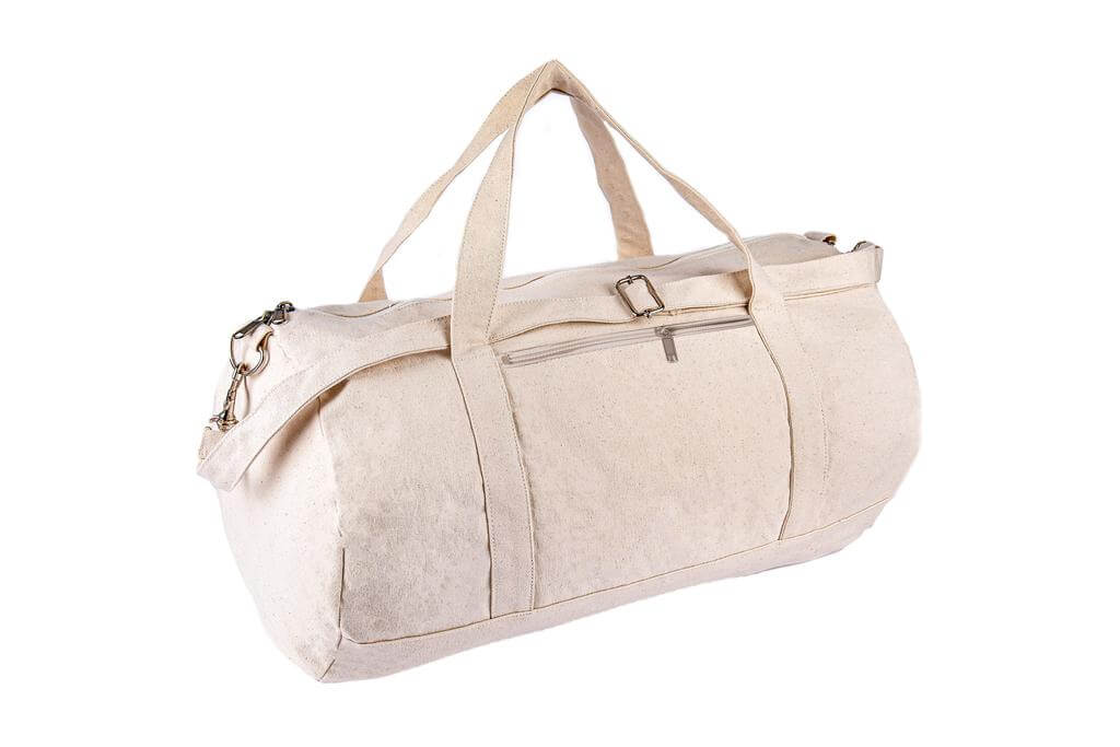 PUEBLA – GRS-certified Recycled Cotton Duffel – Gym Bag – Natural