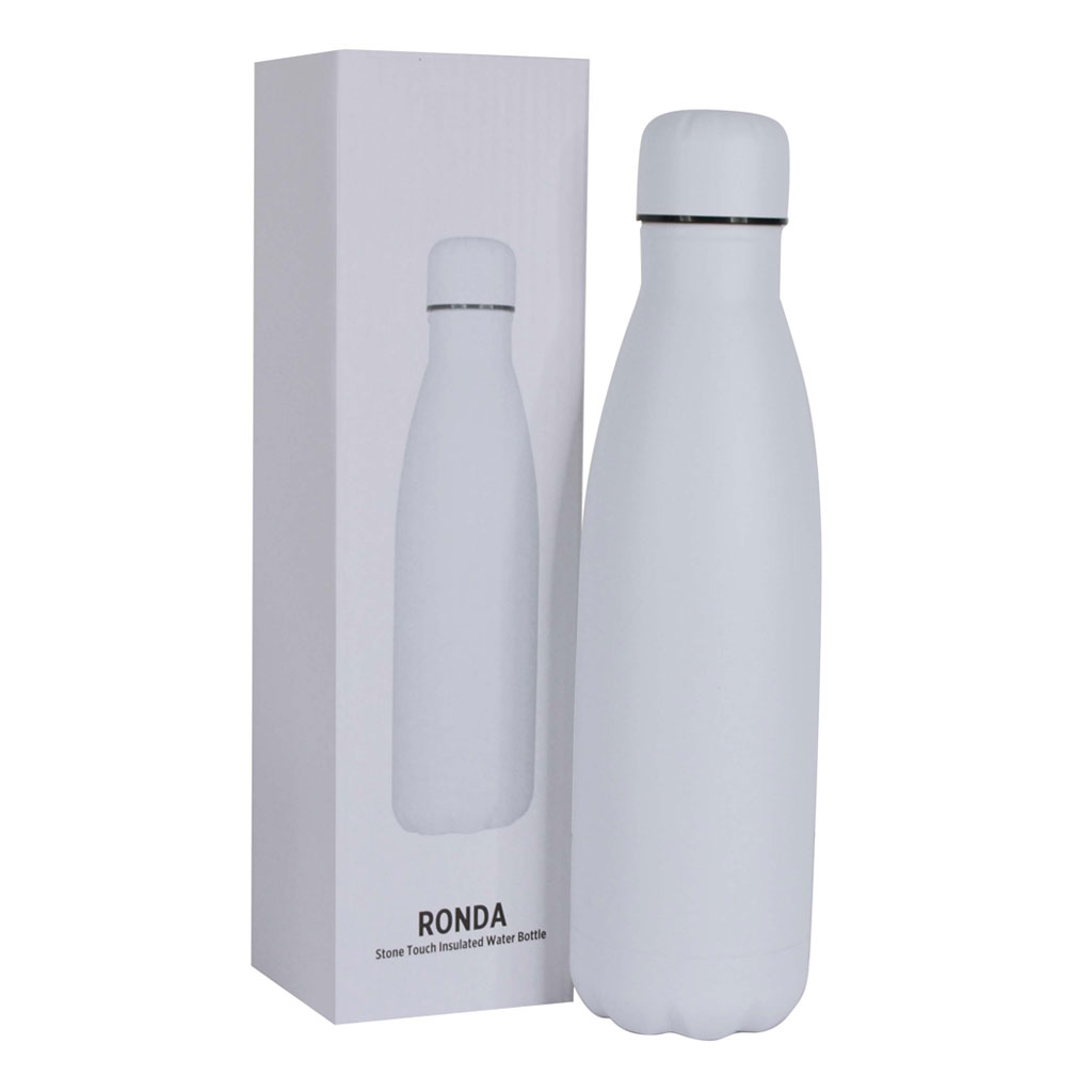RONDA – Stone Touch Insulated Water Bottle – White