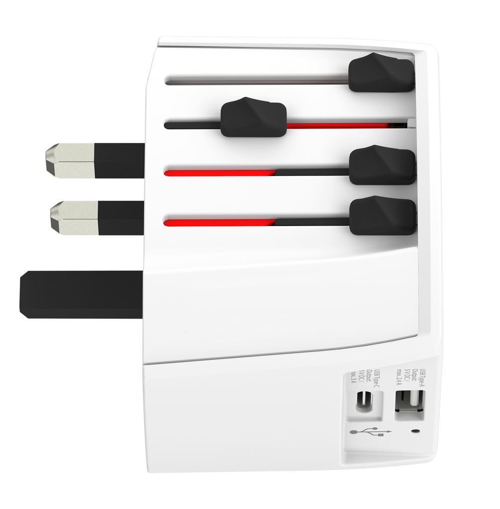 SKROSS World Travel Adapter MUV USB (AC) – USB & Type C ports
