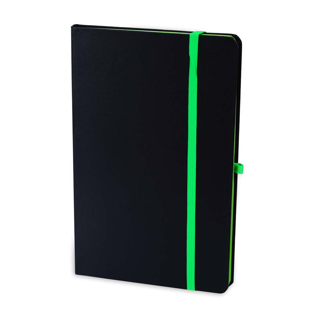 SUKH – SANTHOME A5 Hardcover Ruled Notebook Black-Green (1)