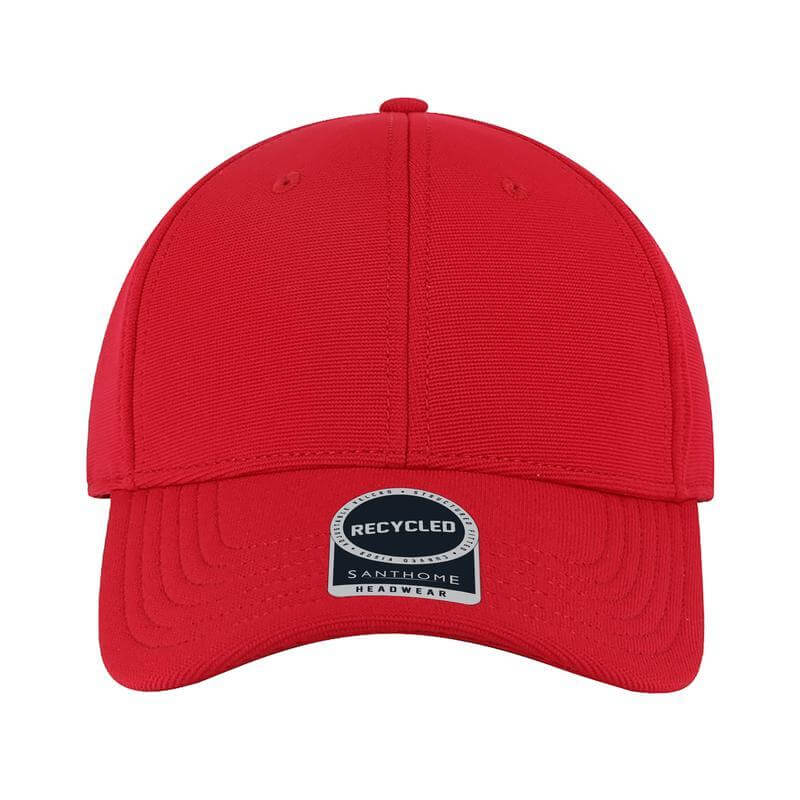 TITAN – Santhome Recycled 6 Panel Cap – Red