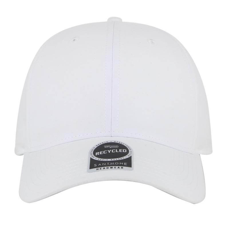 ULTRA – Santhome 6 Panel Recycled Dry n Cool Cap – White (4)