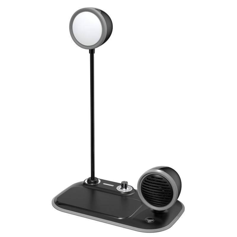 VEERE – @memorii 3 in 1 Wireless Charger Lamp with Speaker – Black (2)