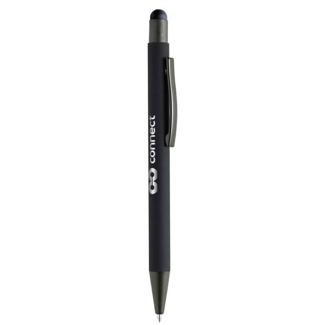 [WIMP 265] VOJENS – Giftology Metal Soft-touch Ballpen with Stylus – Black