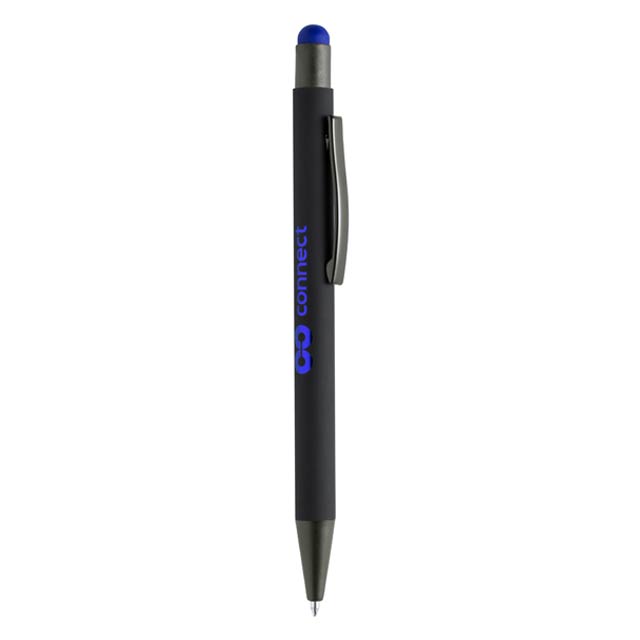 [WIMP 266] VOJENS – Giftology Metal Soft-touch Ballpen with Stylus – Blue