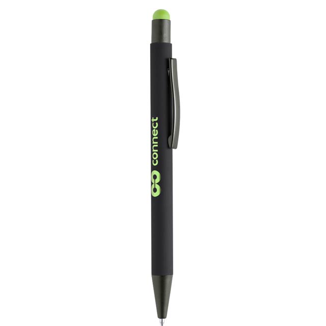 [WIMP 268] VOJENS – Giftology Metal Soft-touch Ballpen with Stylus – Green
