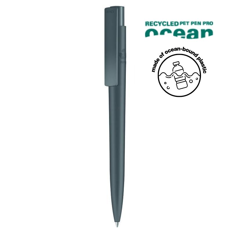 [WIPP 5193] UMA PRO F OCEAN Recycled Plastic Pen – Dark Grey