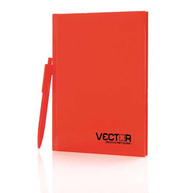 XD A5 Hard Cover Notebook With Pen – Red (1)