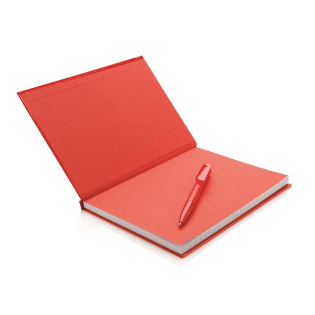 XD A5 Hard Cover Notebook With Pen – Red (2)