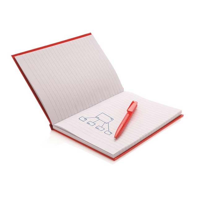 XD A5 Hard Cover Notebook With Pen – Red
